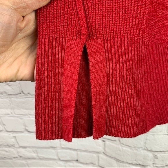 CASLON Red Crewneck Sweater Size XS - Picture 4 of 6